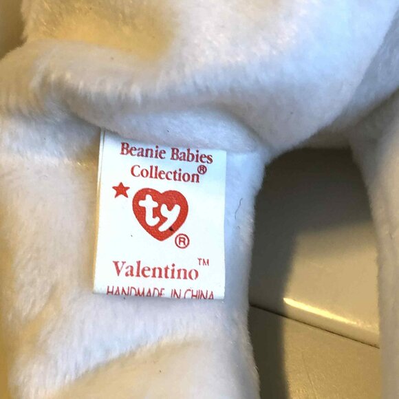 NWT Ty Original BEANIE BABIES "Valentino Bear" Born Feb 14, 1994 Rare w Errors - Picture 6 of 7